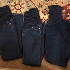 3 pair of MATERNITY JEANS